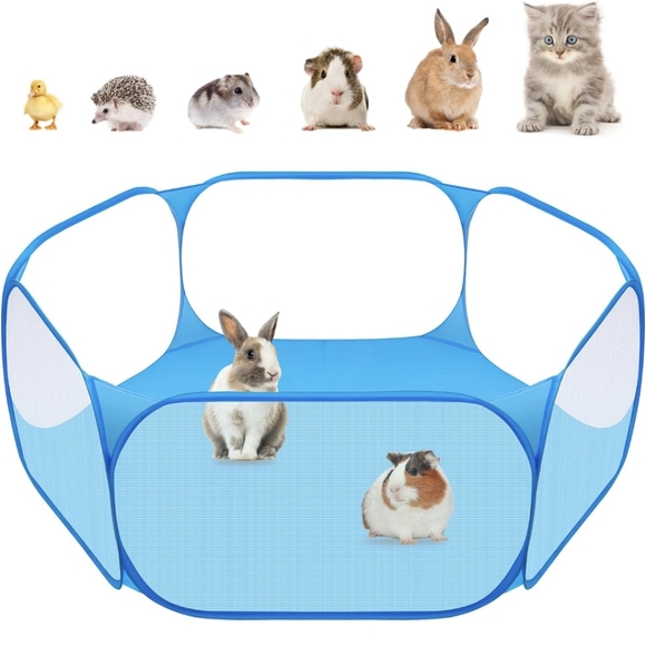 Amakunft Small Animals C&C Cage Tent, Breathable & Transparent Pet Playpen - Picture 1 of 4